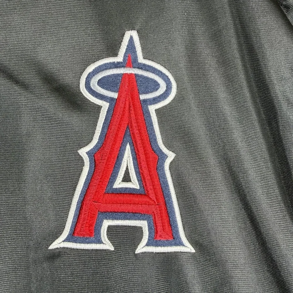 Los Angeles Angels Men's Full Zip Embroidered Track Jacket Size XLT Majestic